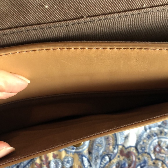 J. Crew bicolor large leather satchel briefcase - Picture 6 of 14